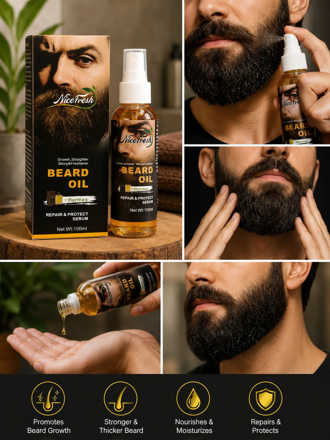 NiceFresh Beard Growth Oil