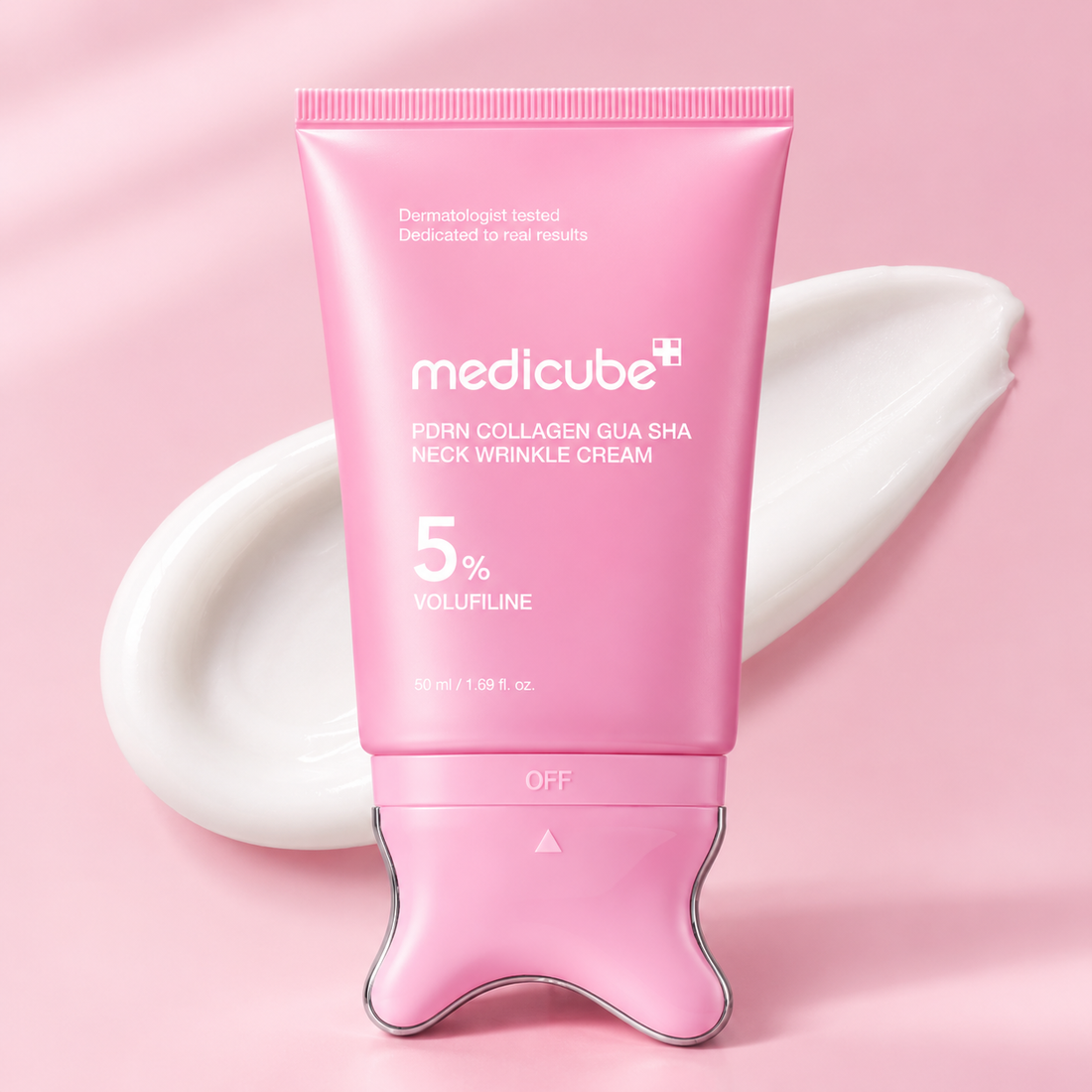 Medicube PDRN Collagen Gua Sha Neck Wrinkle Cream – 5% Niacinamide