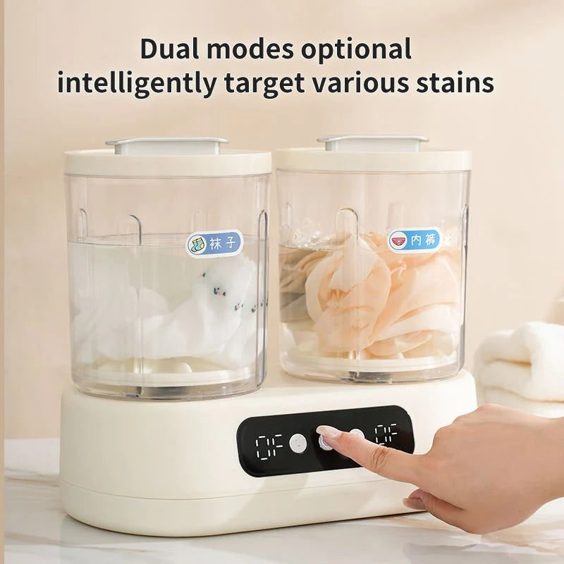 Double-Bucket Mini Washing Mac